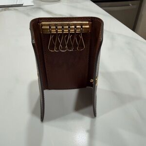 Louis Vuitton Brown Key Holder with Gold Hardware
